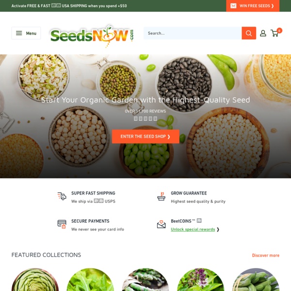 Buy Organic, Non-GMO, Non-Hybrid, Heirloom Vegetable Seeds Online