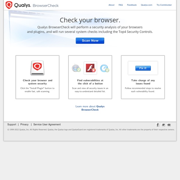 Qualys BrowserCheck