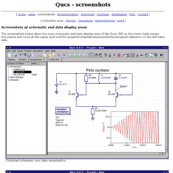 Qucs project: screenshots
