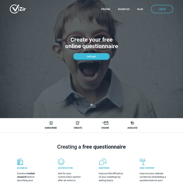 Vizir - Questionnaires en ligne gratuits