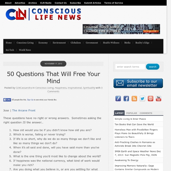 50 Questions That Will Free Your Mind