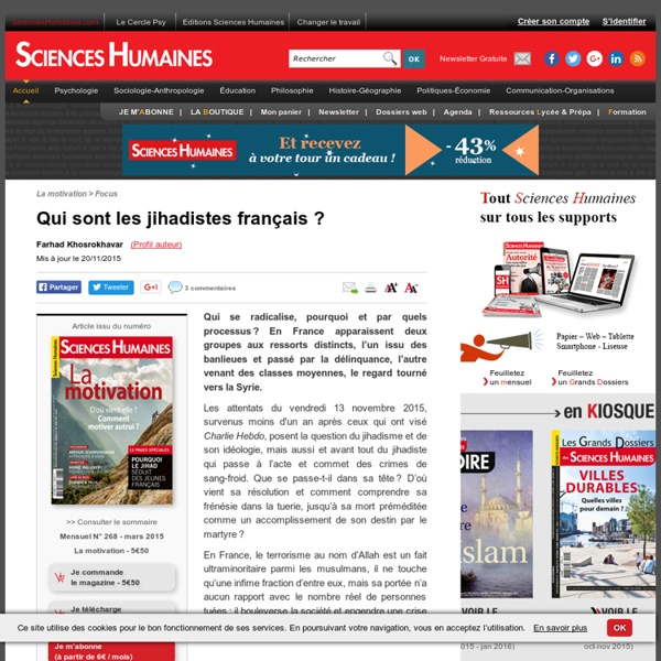 Article Sciences Humaines : Qui sont les jihadistes français ?