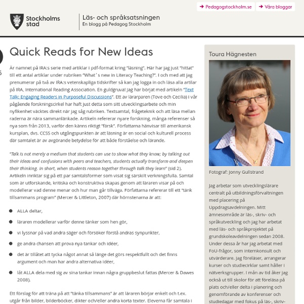 Quick Reads for New Ideas