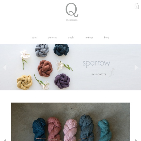 Knitting patterns - Quince & Co.