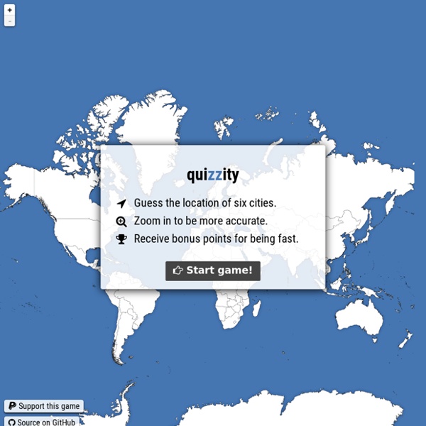 Quizzity - a geography game