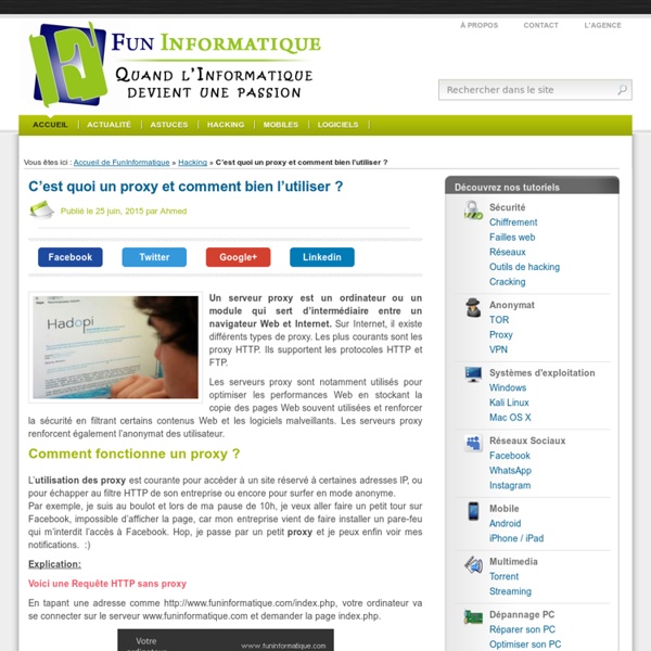 C'est quoi un proxy et comment bien l’utiliser ?
