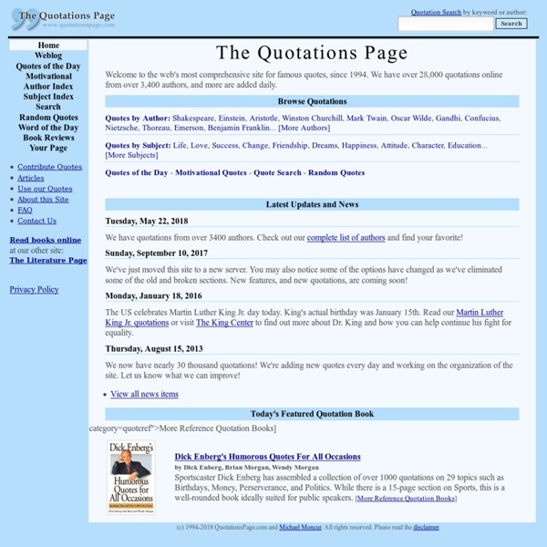 Quotations Page - Your Source for Famous Quotes (p)(f)