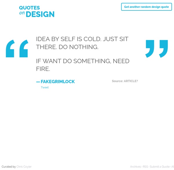 Quotes on Design