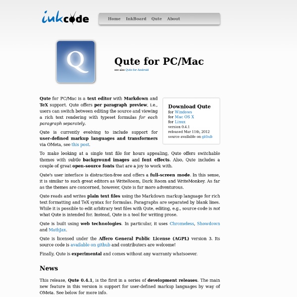 Qute for PC/Mac