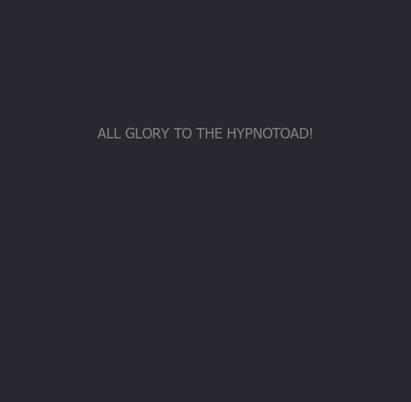 r33b.net - ALL GLORY TO THE HYPNOTOAD!