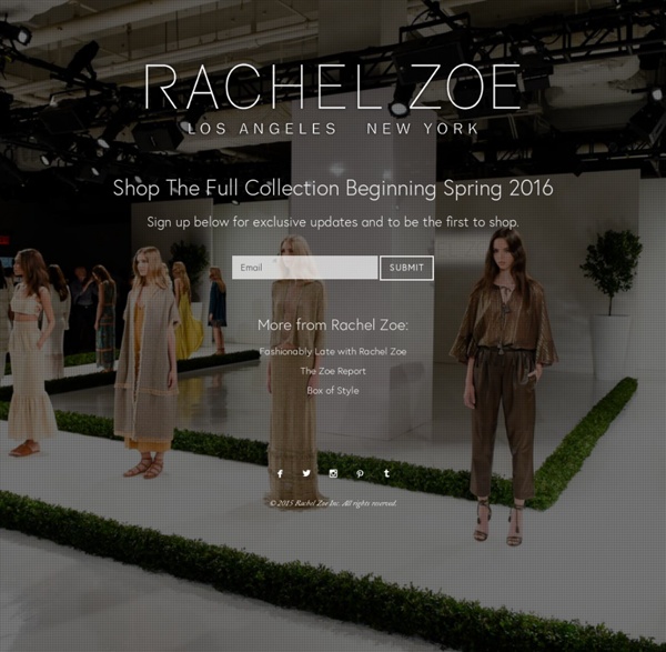 The Zoe Report by Rachel Zoe: Be Glamorous. Every Day.