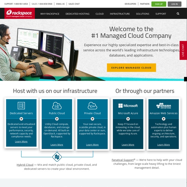 Open Cloud Computing, Managed Hosting, Dedicated Server Hosting by Rackspace