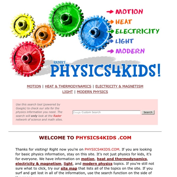 Rader's PHYSICS 4 KIDS.COM