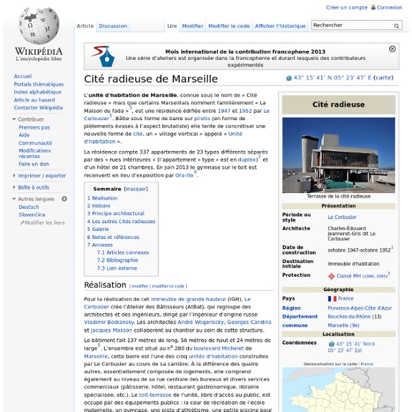 Cité radieuse de Marseille