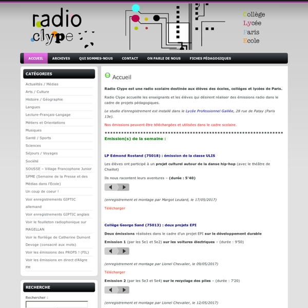 Radio Clype : la radio des élèves parisiens