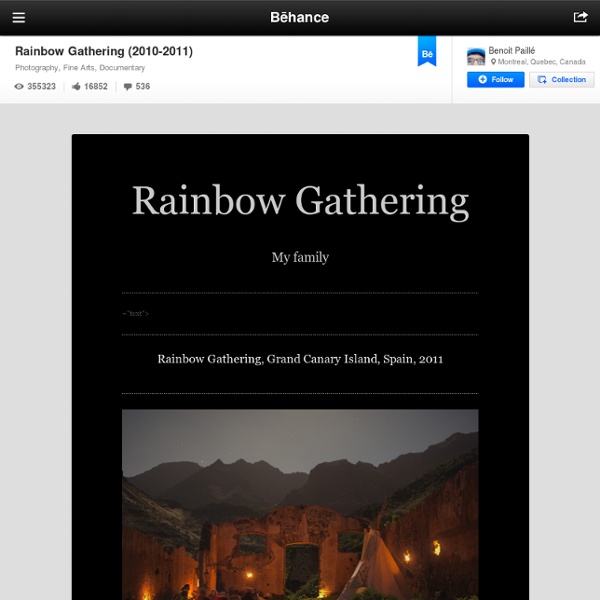 Rainbow Gathering on the Behance Network