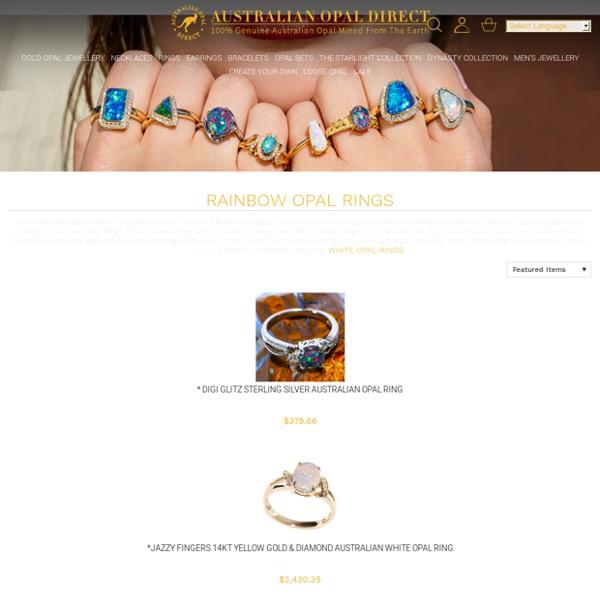Rainbow Opal Rings I The World's Largest Opal Jewelry Store Online I 65% Off