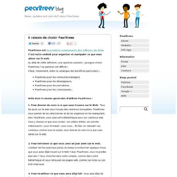 Pearltrees : classer vos sites et vos documents facilement
