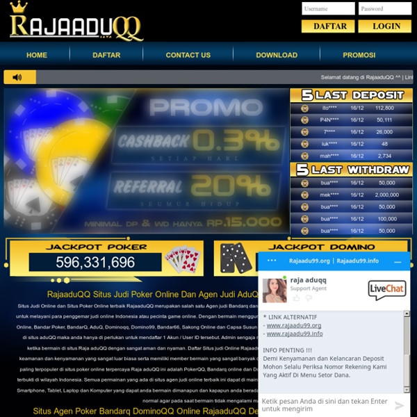 RajaAduQQ: Situs Judi Online, AduQQ, Situs Poker Online Terpercaya