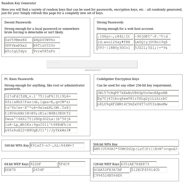 Random Key Generator