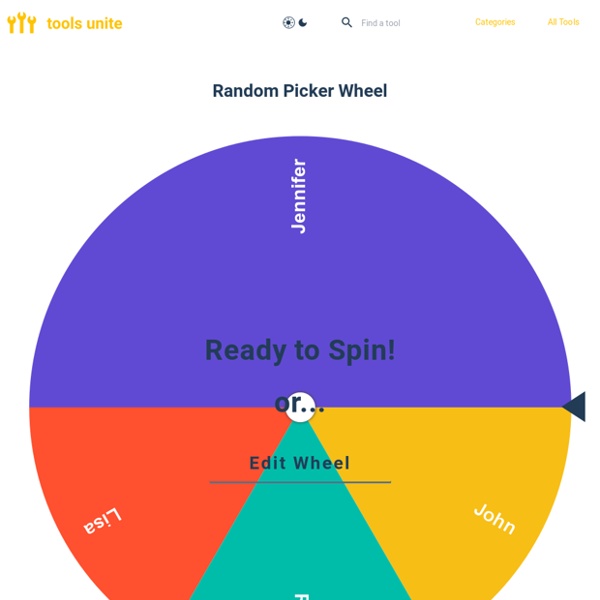 Random picker wheel - Spin the wheel and let it decide