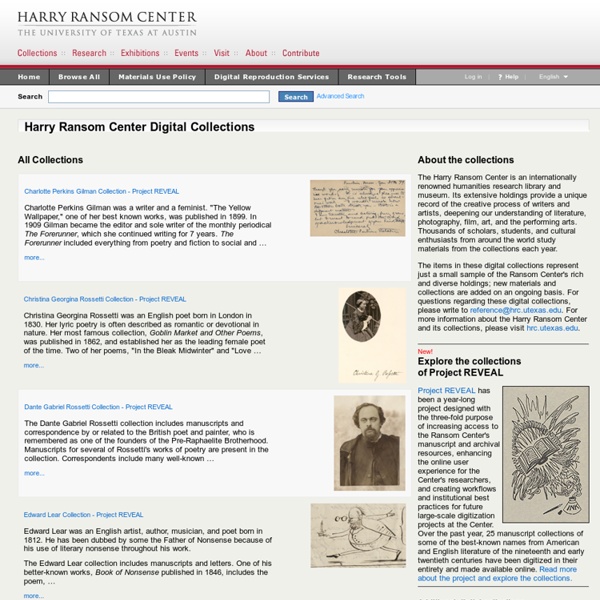Harry Ransom Center Digital Collections