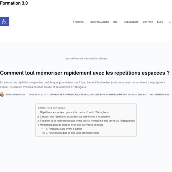 Comment tout mémoriser rapidement avec les répétitions espacées