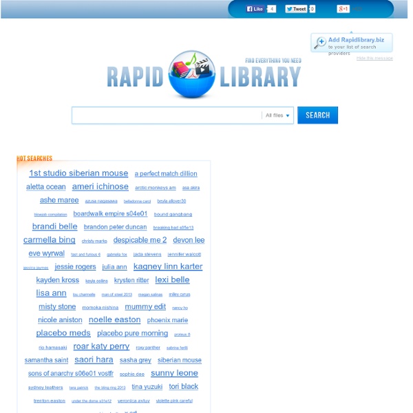 RapidLibrary - Your Media Search Engine