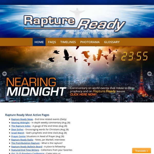 Rapture Ready - Rapture resource for the end times
