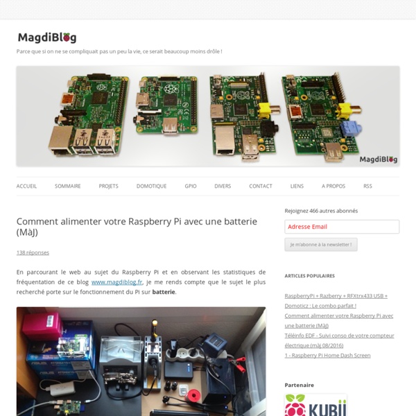Raspberry Pi sur batterie, le guide complet - MagdiBlog