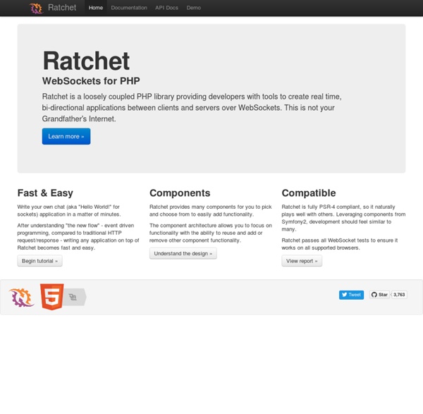 Ratchet - PHP WebSockets