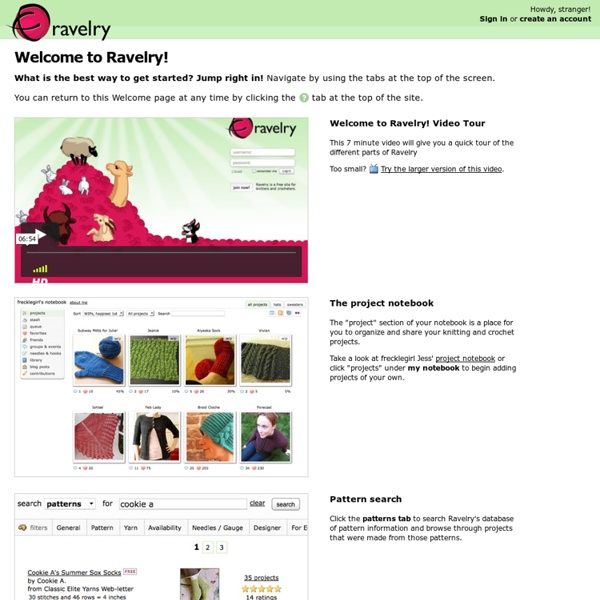 A knit and crochet community