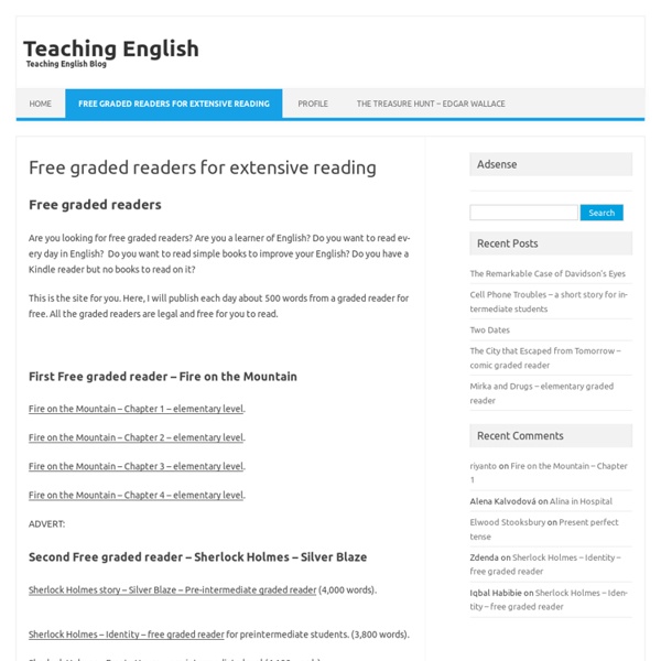 Free graded readers for extensive reading
