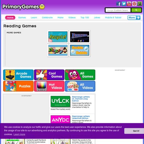 Reading Games PrimaryGames Play Free Online Games Pearltrees