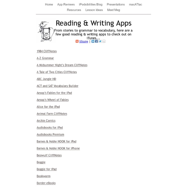 Reading & Writing Apps