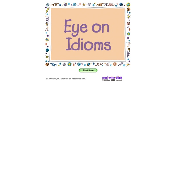 Student Materials: Eye on Idioms