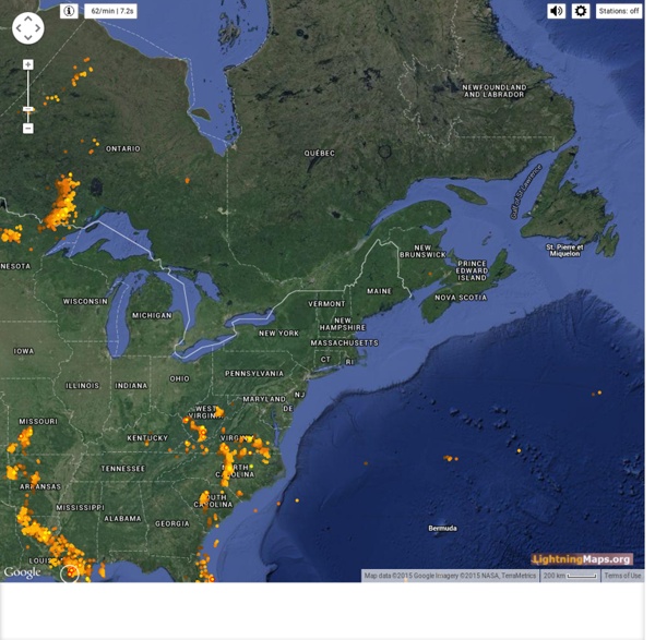 Real-Time Lightning Map