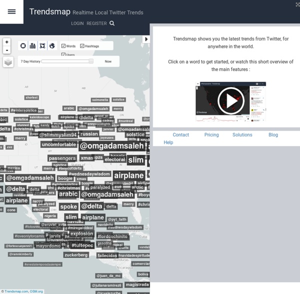 Trendsmap - Real-time local Twitter trends