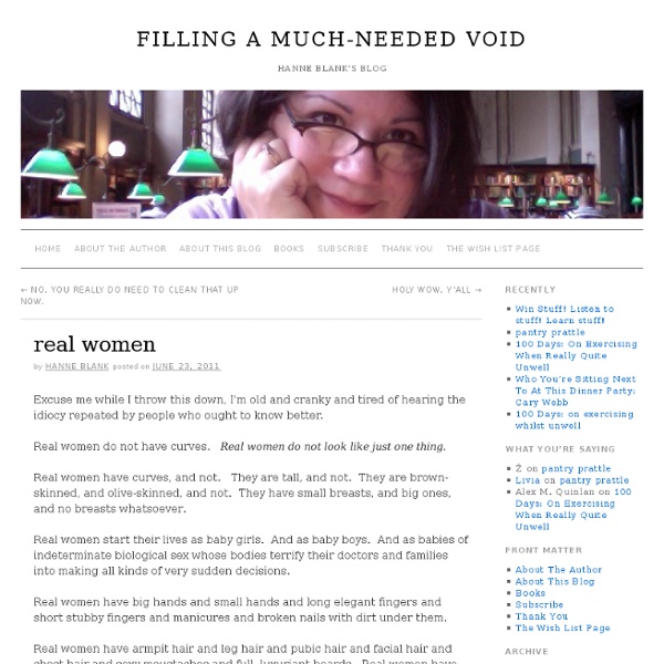 Filling a Much-Needed Void : real women