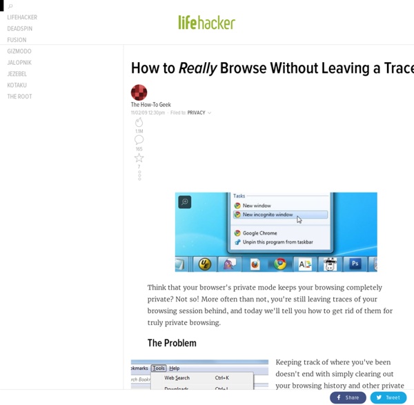 How to Really Browse Without Leaving a Trace
