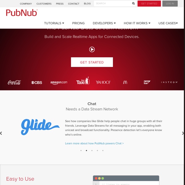 PubNub ★ Push Real-time Data to Mobile, Tablet, Web