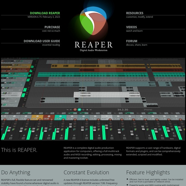 Free Reaper Recording Software