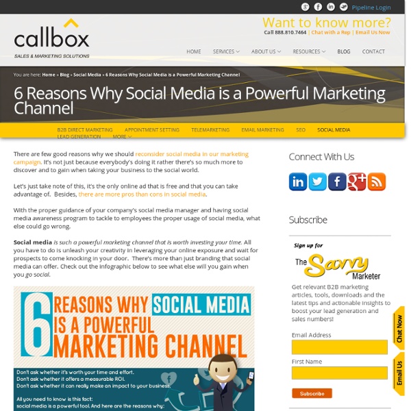 6 Reasons Why Social Media is a Powerful Marketing Channel