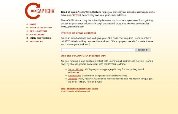 ReCAPTCHA Mailhide: Kostenloser Spam-Schutz