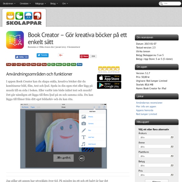 Recension av Book Creator - Gör kreativa böcker på ett enkelt sätt