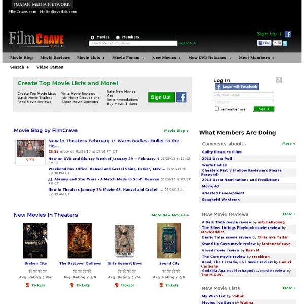 Recent Movies 2013, Movies on DVD Video, Top Movie Lists, New Movie Trailers by FilmCrave