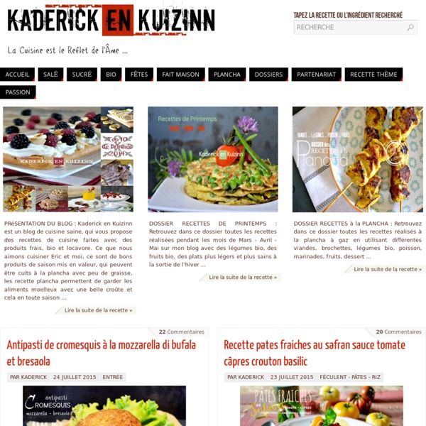 Recette de cuisine - blog de recette de cuisine de Kaderick en Kuizinn -