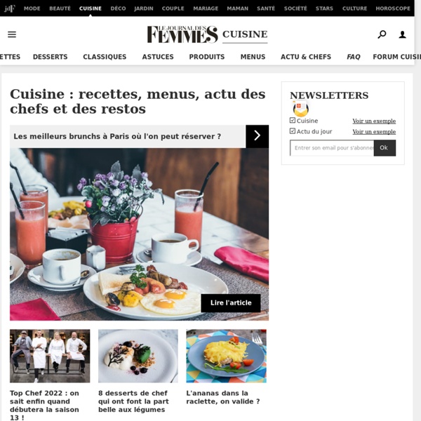 Recette de cuisine : 27 000 recettes de cuisine française et du monde