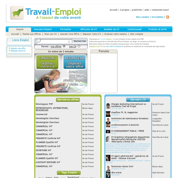 Emploi - Offres d'emploi et recherche emploi gratuit